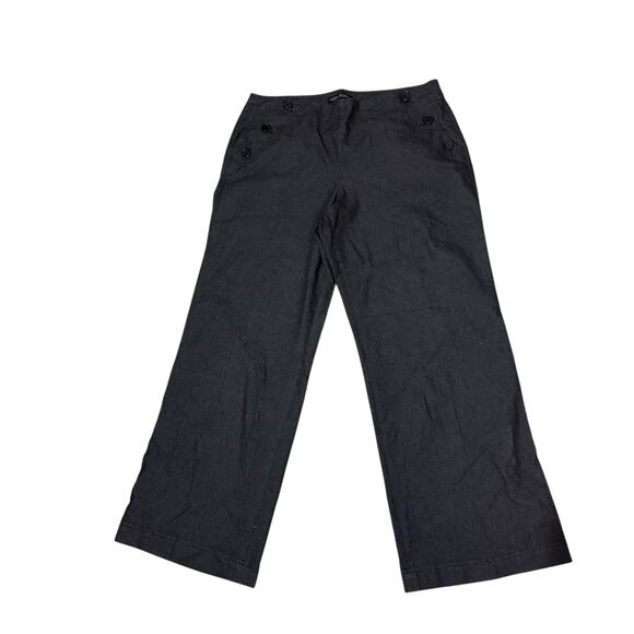 Larry Levine Stretch wide leg sailor classic pants. - Picture 1 of 7
